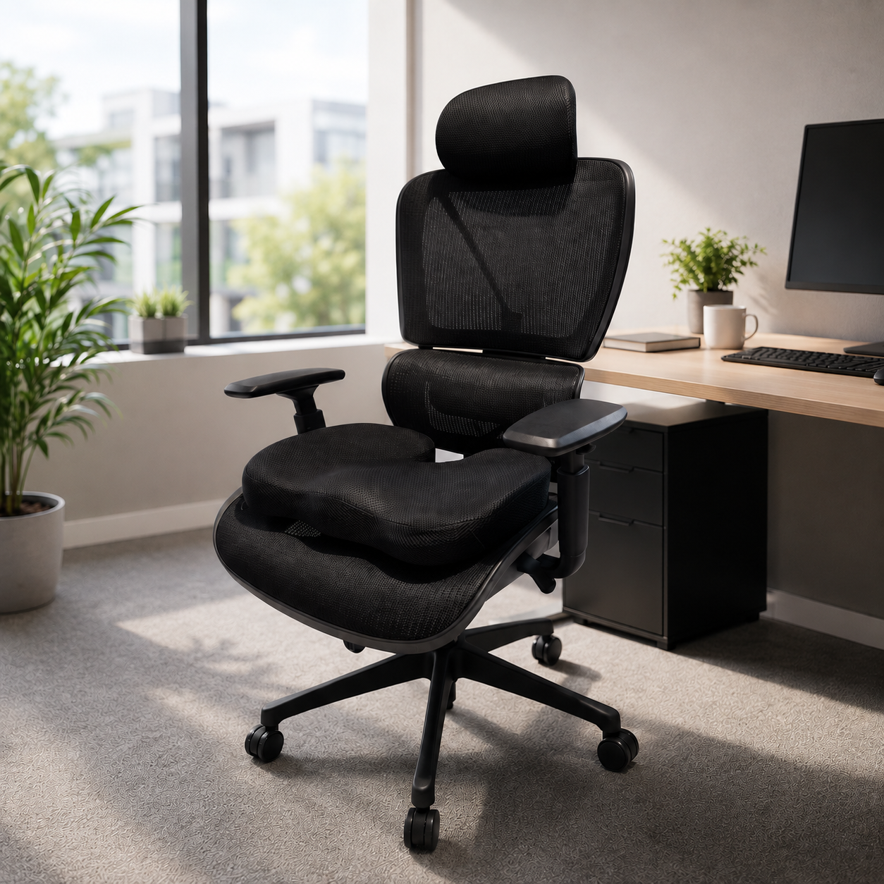 PostureGrid Plus | Ergonominen istuintyyny